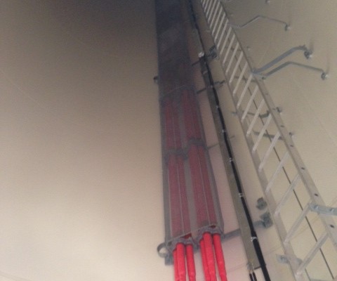 fixed ladder turbine shaft
